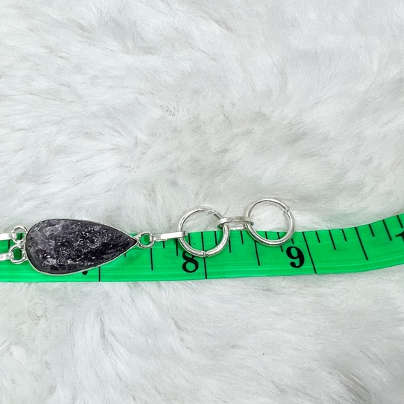 Rough Amethyst 925 Pendant & Bracelet Gemstone set - Picture 7 of 8